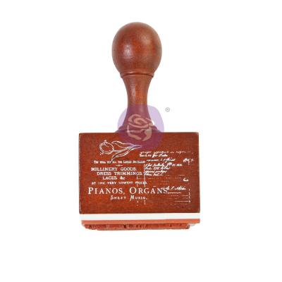 Prima Marketing French Blue - Wooden Stamp