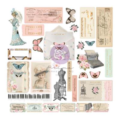 Prima Marketing French Blue - Ephemera Junk Journal Bits