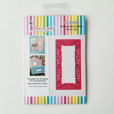 Dress My Craft Cutting Die - Flourish Mini Slimline