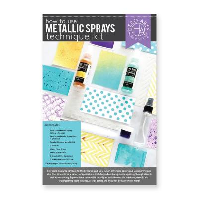 Hero Arts Technique Kit - How To Use Metallic Sprays