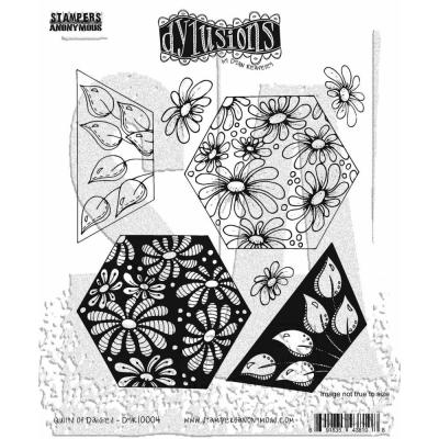 Stampers Anonymous Dylusions Dyan Reaveley Stempel - Quilts Of Daisies