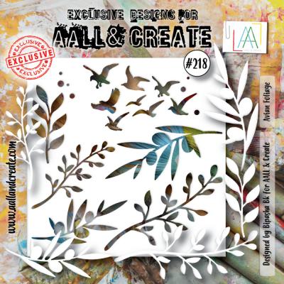 Aall and Create Stencil - Avian Foliage
