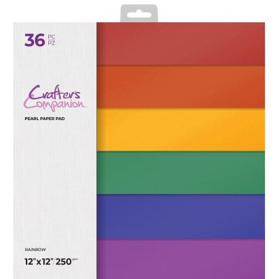 Crafter's Companion Rainbow - Pearl Papier Pad
