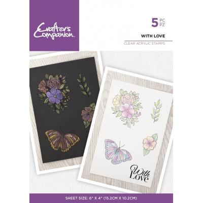 Crafter's Companion Shimmer Watercolour Stempel - With Love