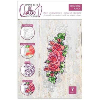 Stamps By Me Quattro D Set - Botanical Bunch