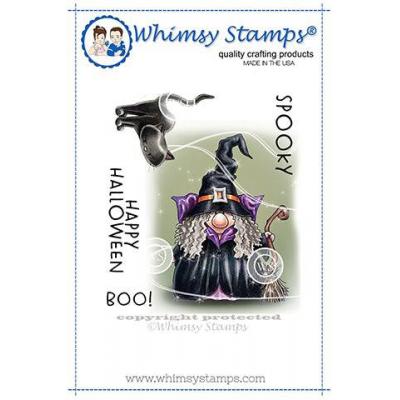 Whimsy Stamps Stempel - Gnome Witch