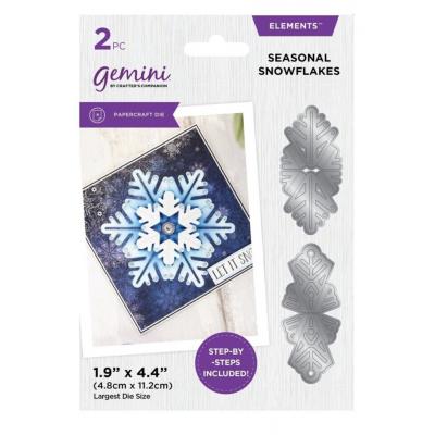 Gemini Kaleidoscope Origami Cut & Emboss Elements Die - Seasonal Snowflakes