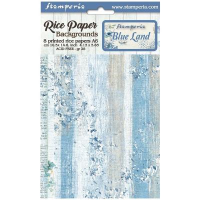 Stamperia Blue Land Reispapier - Backgrounds