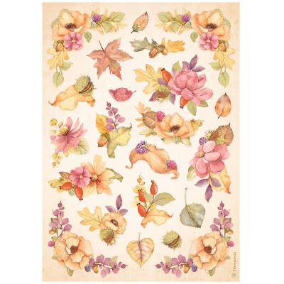Stamperia Woodland Rice Paper - Flowers