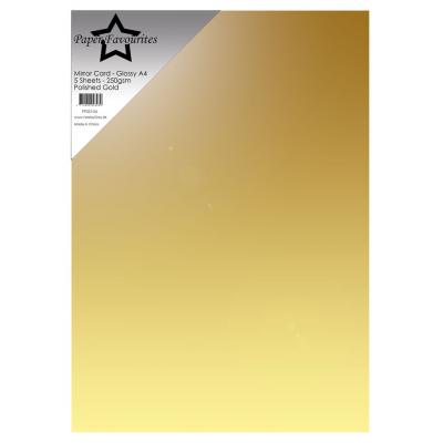 Paper Favourites Mirror Card Glossy - Polished Gold
