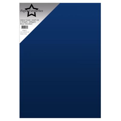 Paper Favourites Mirror Card Matte - Blue Obsidan