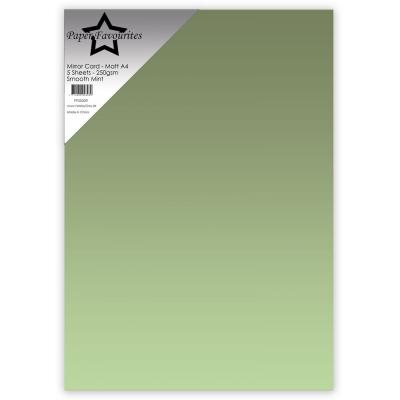 Paper Favourites Mirror Card Matte - Opalescent Green
