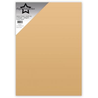 Paper Favourites Mirror Card Matte - Gold Pearl
