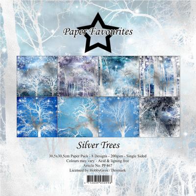 Paper Favourites Paper Pack - Silver Trees