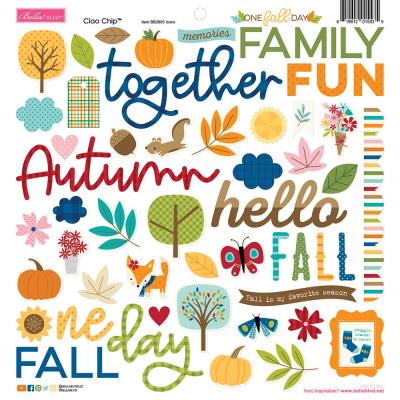 Bella Blvd One Fall Day - Chipboard Icons