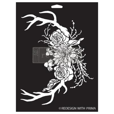 Prima Marketing Re-Design Decor Stencil - Wildwood Cabin