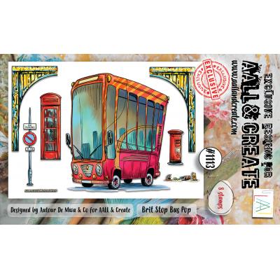 Aall and Create Stempel - Brit Stop Bus Pop