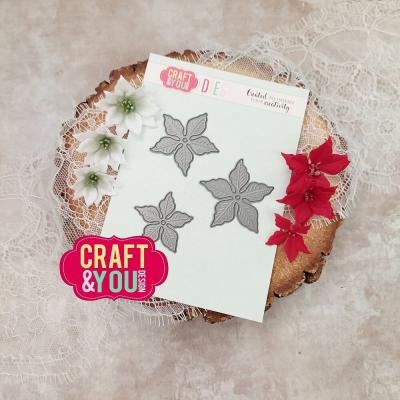 Craft & You Cutting Dies - Small Poinsettia