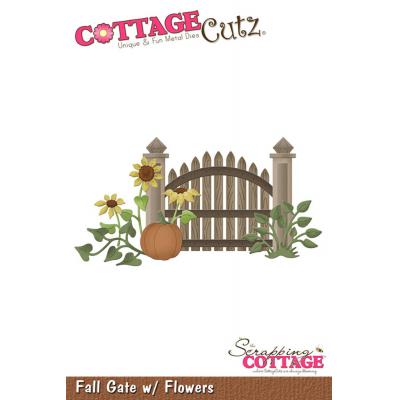 Scrapping Cottage Cutz - Fall Gate with Flowers
