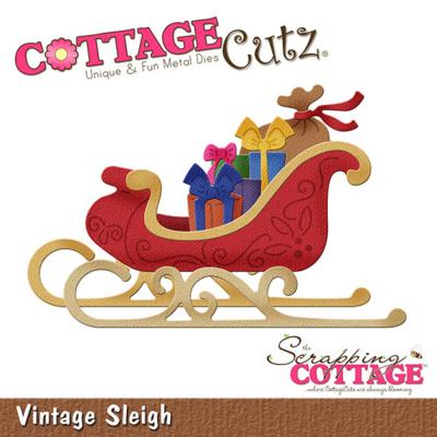 Scrapping Cottage Cutz - Vintage Sleigh