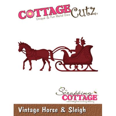 Scrapping Cottage Cutz - Vintage Horse & Sleigh
