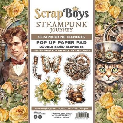 ScrapBoys Steampunk Journey - Pop Up Paper Pad