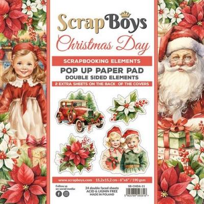 ScrapBoys Christmas Day - Pop Up Paper Pad