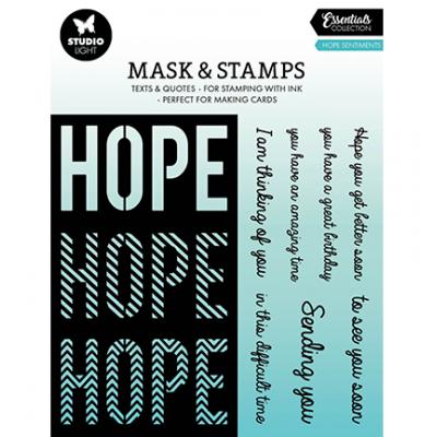 StudioLight Set Stamp and Mask - Hope Sentiments