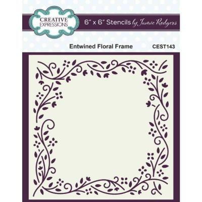 Creative Expressions Stencil - Entwined Floral Frame