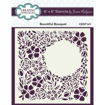 Creative Expressions Stencil - Bountiful Bouquet