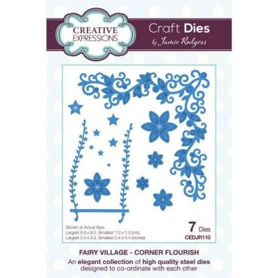 Creative Expressions Craft Die - Fairy Village Corner Flourish