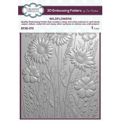 Creative Expressions 3D Embossing Folder - Wildflowers