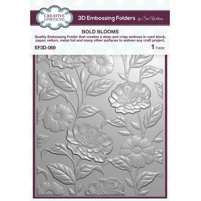 Creative Expressions 3D Embossing Folder - Bold Blooms
