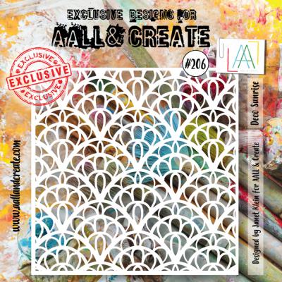 Aall and Create Stencil - Deco Sunrise