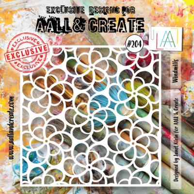 Aall and Create Stencil - Windmills