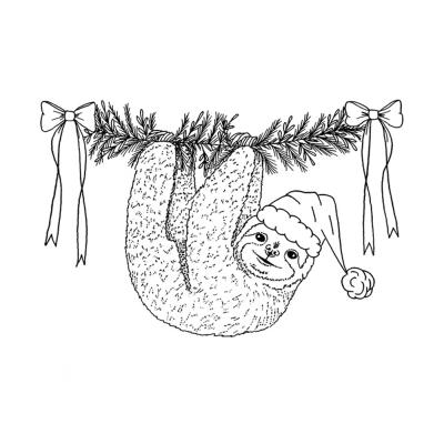 Crafty Individuals Stempel - Christmas Sloth