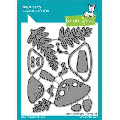 Lawn Fawn Lawn Cuts - Happy Mushrooms