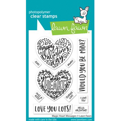 Lawn Fawn Stempel - Magic Heart Messages