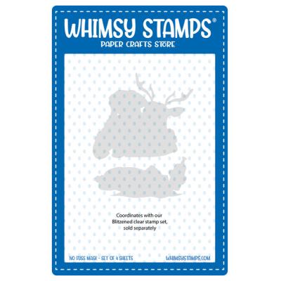 Whimsy Stamps NoFuss Masks - Blitzened