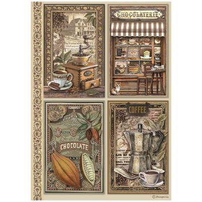 Stamperia Coffee and Chocolate - 4 Cards
