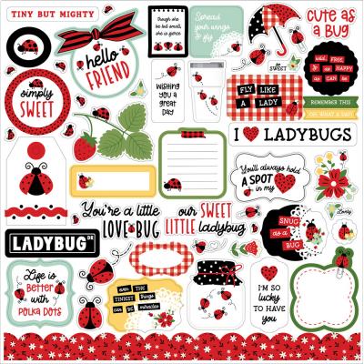 Echo Park Little Ladybug - Element Sticker