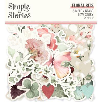 Simple Stories Simple Vintage Love Story - Floral Bits