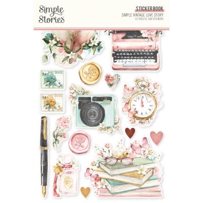 Simple Stories Simple Vintage Love Story - Sticker Book