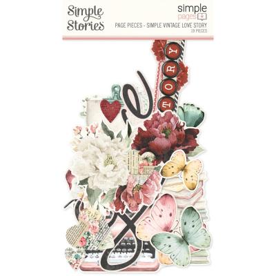 Simple Stories Simple Vintage Love Story - Simple Pages Pieces