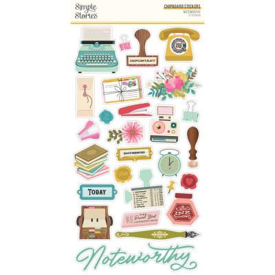 Simple Stories Noteworthy - Chipboard Stickers