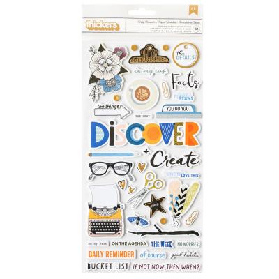 American Crafts Vicki Boutin Discover + Create - Thickers Phrase Daily Reminder