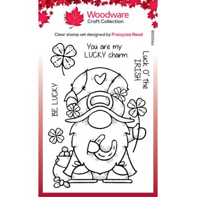 Woodware Stempel - Lucky Gnome