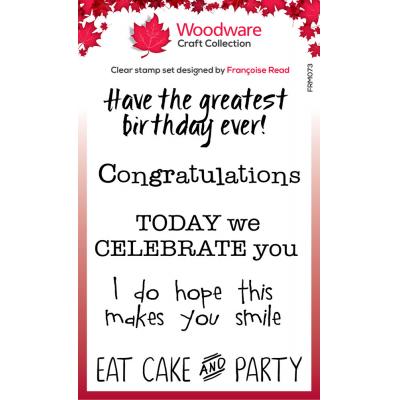 Woodware Stempel - Extra Birthdays