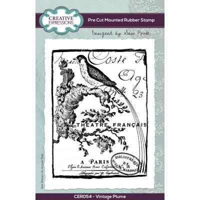 Creative Expressions Stempel - Vintage Plume