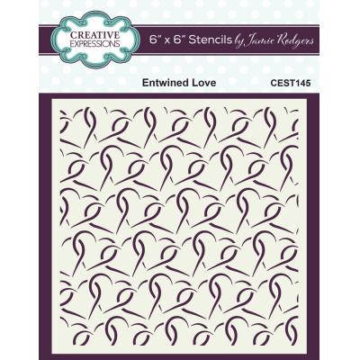 Creative Expressions Jamie Rodgers Stencil - Entwined Love